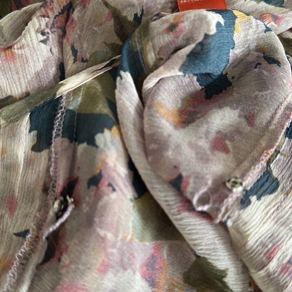 Sundance Province Rose Floral Silk Dress Sz Small Cottagecore Romantic Western - Picture 10 of 11